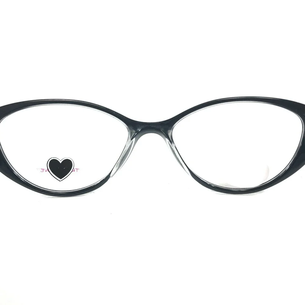Truth & Love Eyeglasses Frames T & L 04 COL 90 Black Clear Cat Eye 52-16-135
